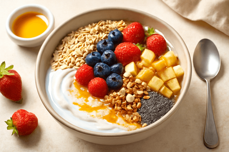 Veganer Power-Bowl zum Frühstück
