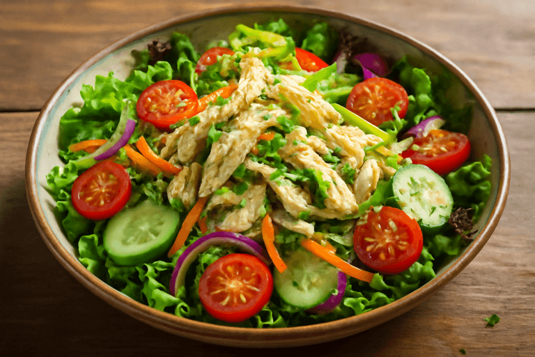 Ensalada de Pollo Clásica y Ligera