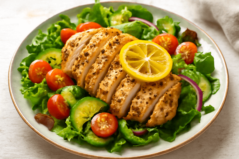 Grilled Lemon-Herb Chicken Salad