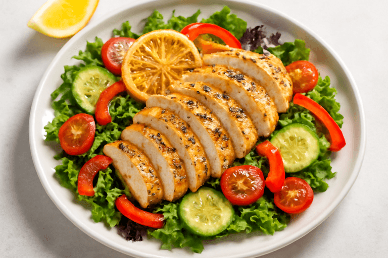 Grilled Lemon-Herb Chicken Salad