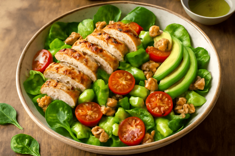 Salade de Poulet Printanière Légère