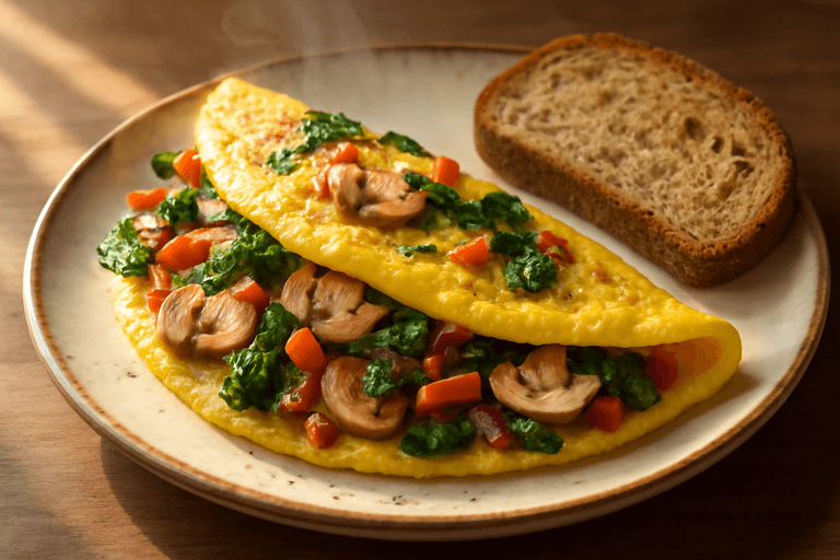 Energieboost Ontbijt Omelet met Groenten