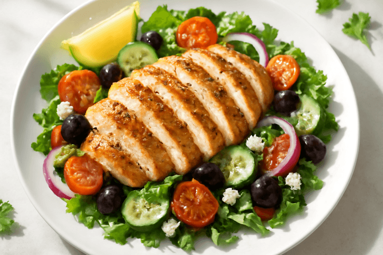 Mediterranean Grilled Chicken Salad