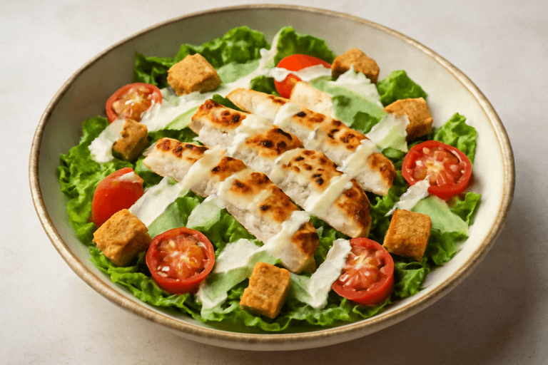 Ensalada César Clásica con Pollo a la Parrilla