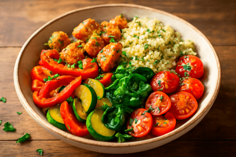 Kleurrijke Kip-Groenteschotel met Quinoa