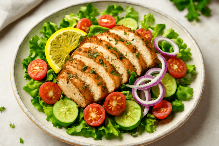 Grilled Lemon-Herb Chicken Salad