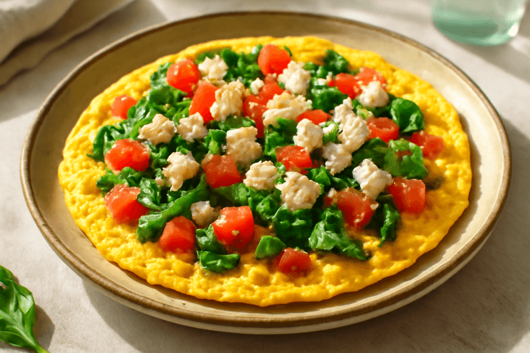 Ομελέτα Πρωινού με Λαχανικά και Βρώμη