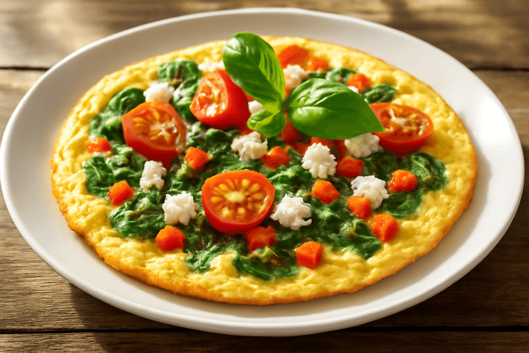 Proteinrik Grönsaksomelett