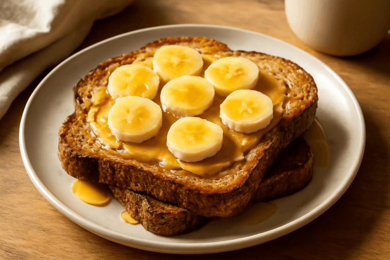 Desayuno Potente de Tostada Francesa Proteica