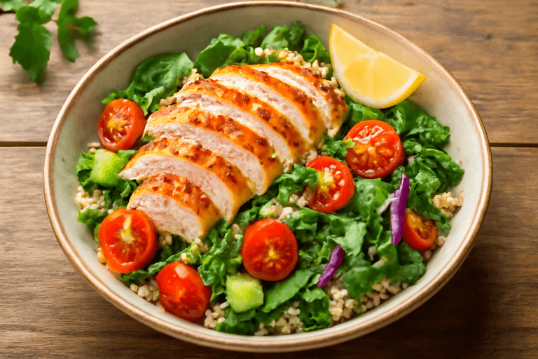 Fargerik Kyllingsalat med Quinoa