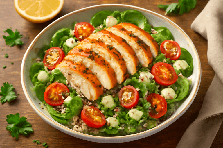 Energie Boost Salade met Gegrilde Kip en Quinoa