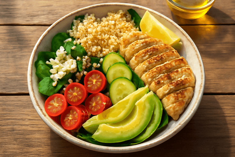 Kraftfull Kyckling & Quinoa Bowl