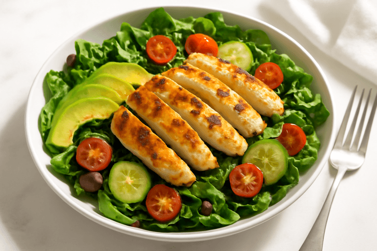 Lekka Sałatka z Kurczakiem i Awokado