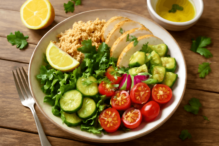 Fargerik Kyllingsalat med Quinoa