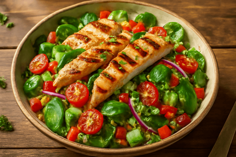 Energie Boost Salade met Gegrilde Kip en Quinoa