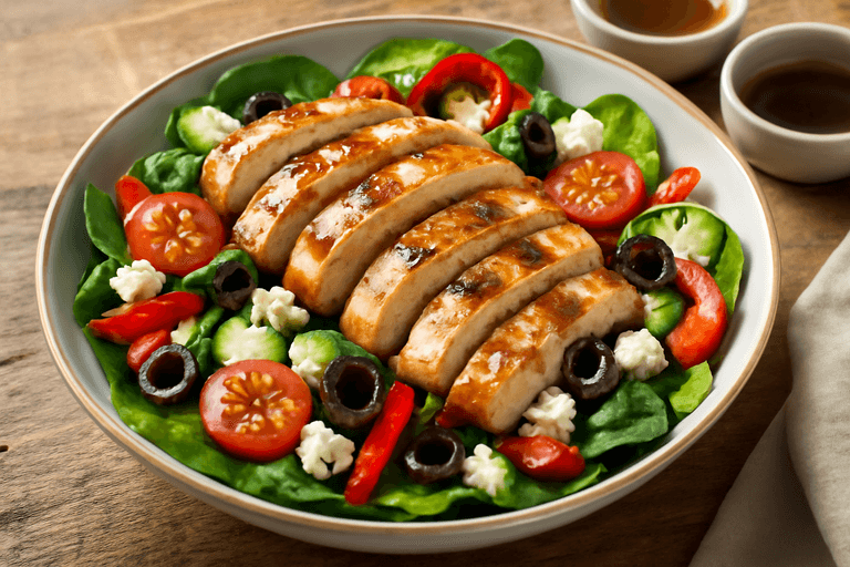 Salade Poulet-Méditerranée Légère