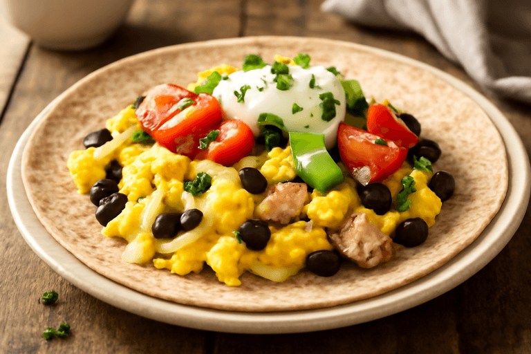 Proteinreicher Frühstücks-Burrito Classic