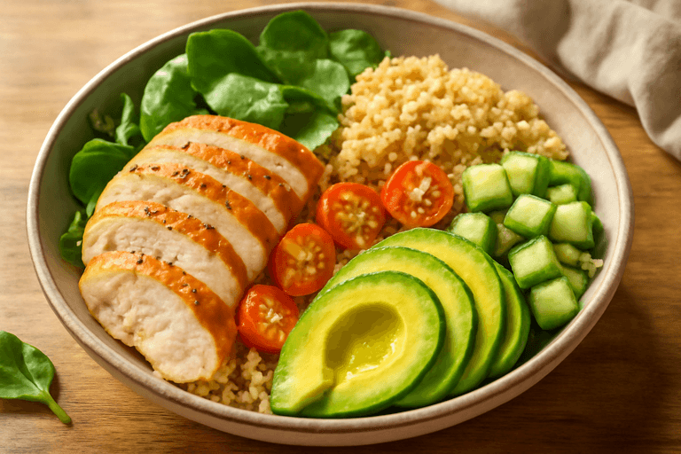 Grilled Chicken & Quinoa Power Bowl