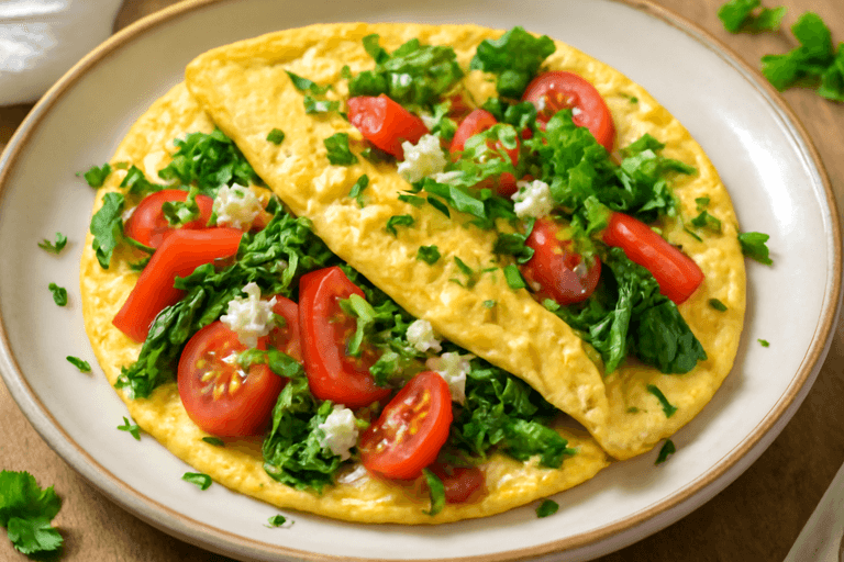 Proteinreiches Gemüse-Omelette