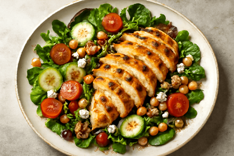 Salade de Poulet Grillé Classique et Légère