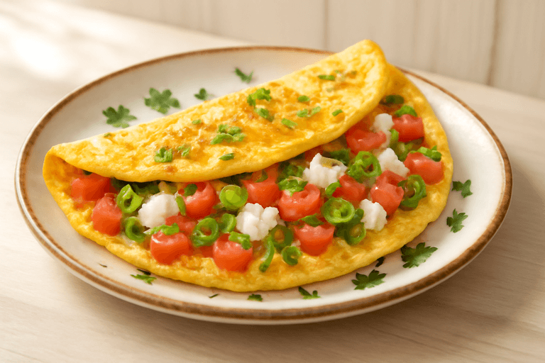 Proteinli Sebzeli Omlet