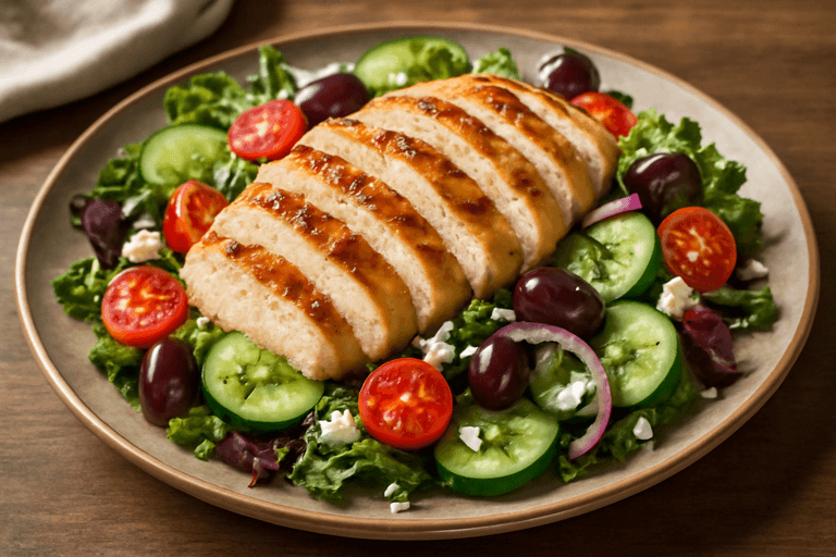 Izgara Tavuklu Akdeniz Salatası