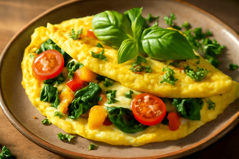 Proteinrik klassisk frukostomelett