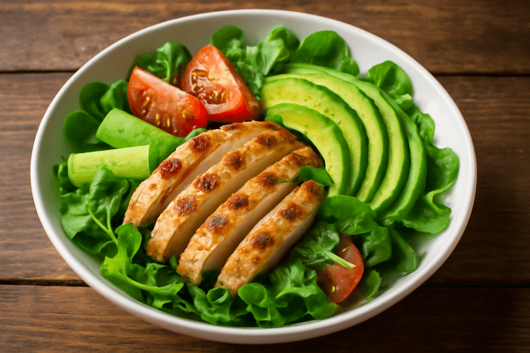 Lekka Sałatka z Kurczakiem i Awokado