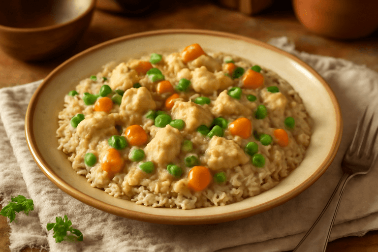 Klassisk Kycklinggryta med Fullkornsris