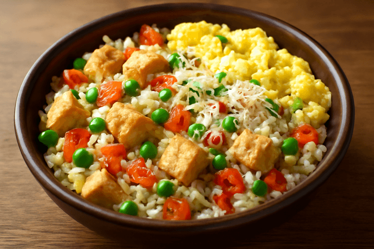 Bowl Clasic cu Piept de Pui, Orez și Legume Sățioase