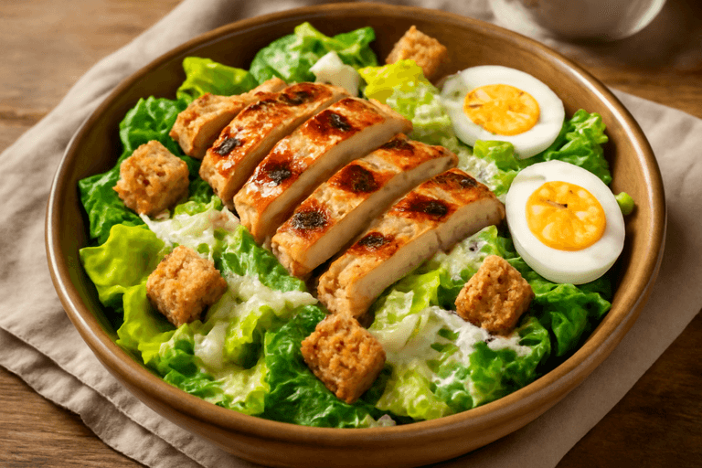 Ensalada César con Pollo a la Parrilla