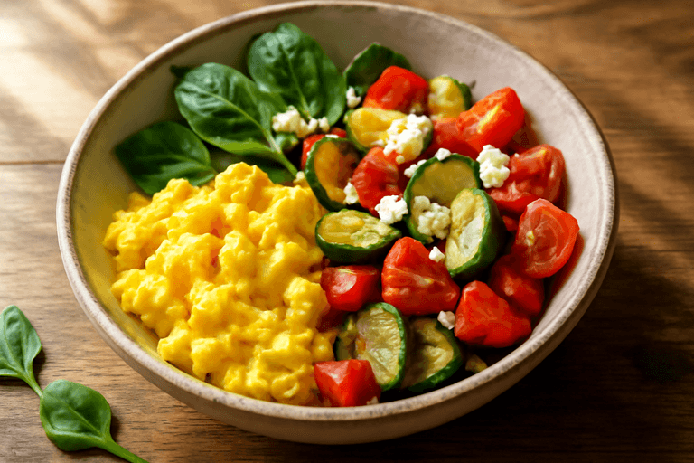 Protein-Packed Veggie Scramble Bowl