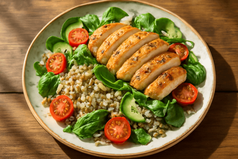 Ensalada Clásica de Pollo Asado y Quinoa
