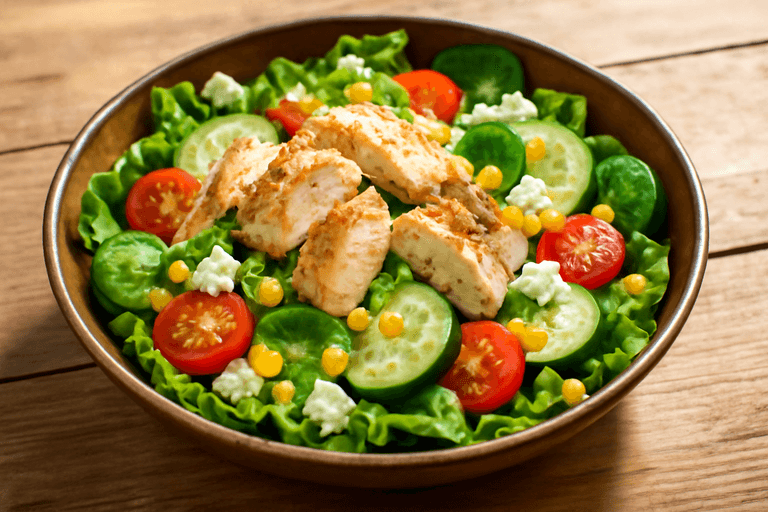Ensalada de Pollo Clásica y Saludable