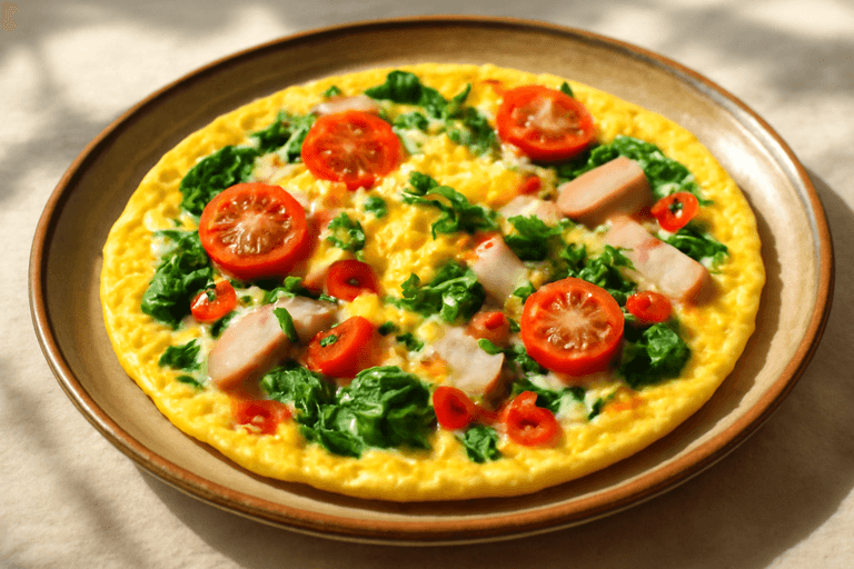 Proteinrik klassisk frukostomelett