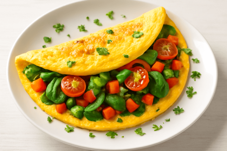 Proteinreiches Gemüse-Omelett