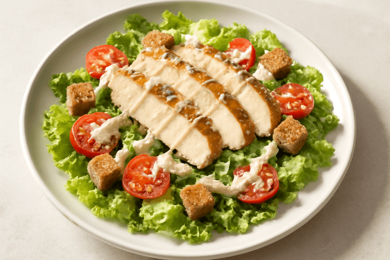 Salade César Allégée au Poulet Grillé