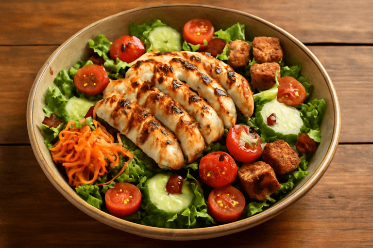 Insalatona di Pollo Classica e Croccante