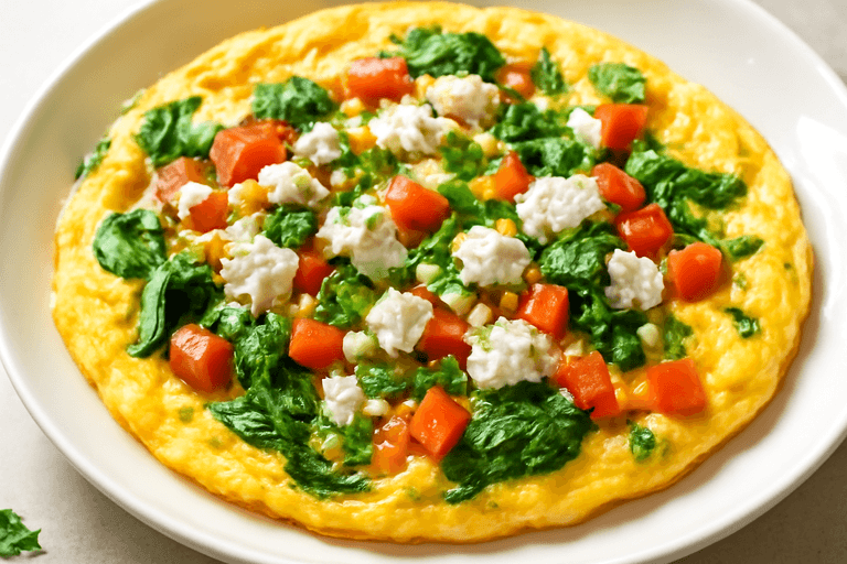 Proteinreiches Gemüse-Omelett