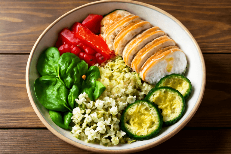 Proteinrik Kyckling- & Quinoaskål med Rostade Grönsaker