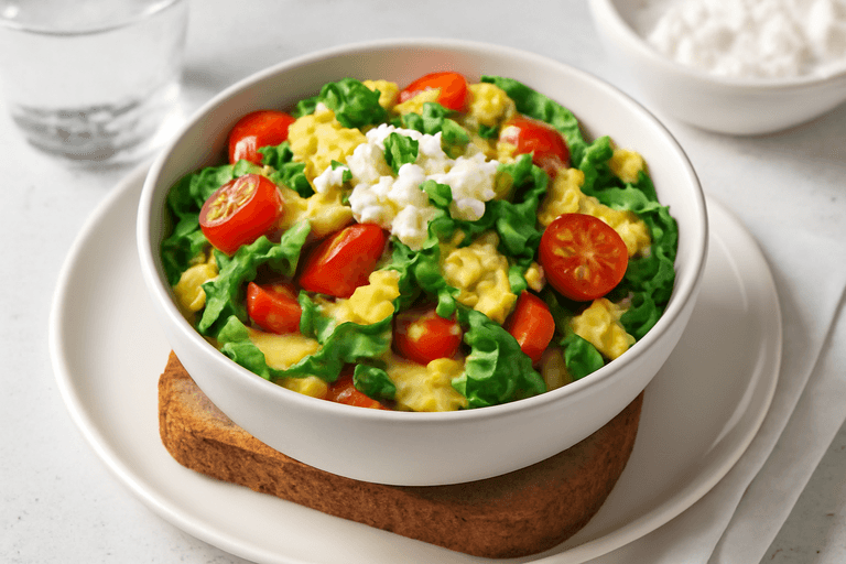 Fresh Veggie & Egg Scramble Bowl