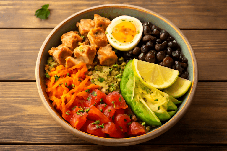 Bowl Superproteico de Frango com Grãos & Vegetais