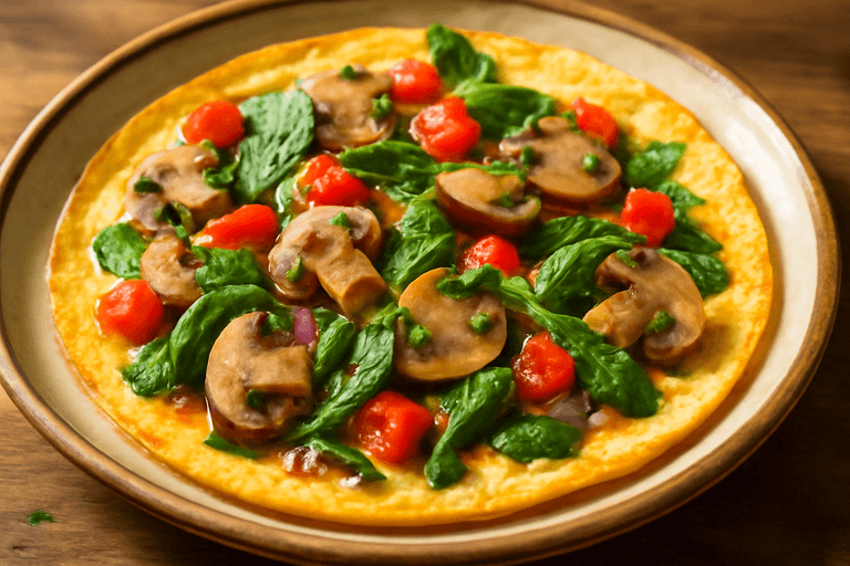 Omelette énergisante aux légumes classiques