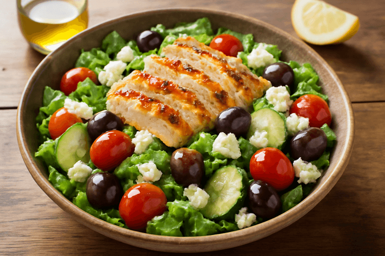 Salade de Poulet Grillé Méditerranéenne