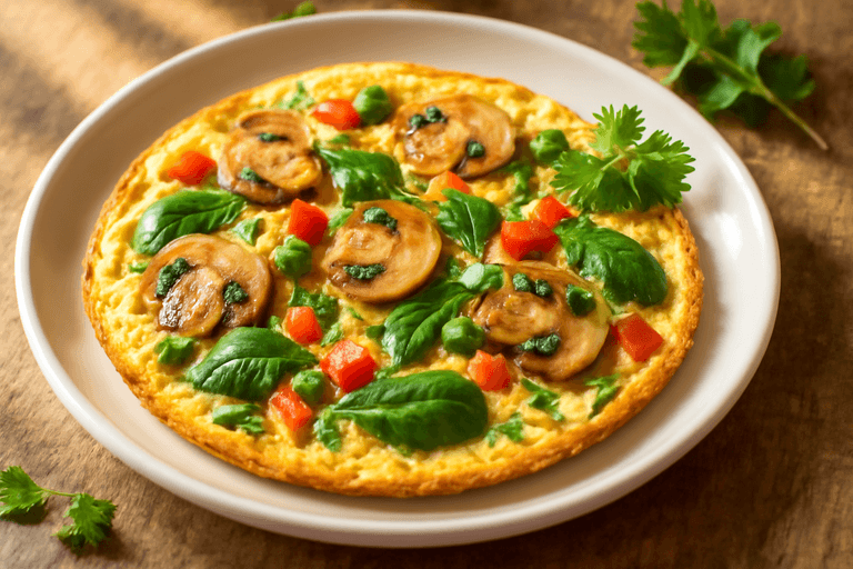 Proteinreiches Gemüse-Omelett