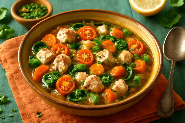 Lätt Kycklinggryta med Färska Grönsaker