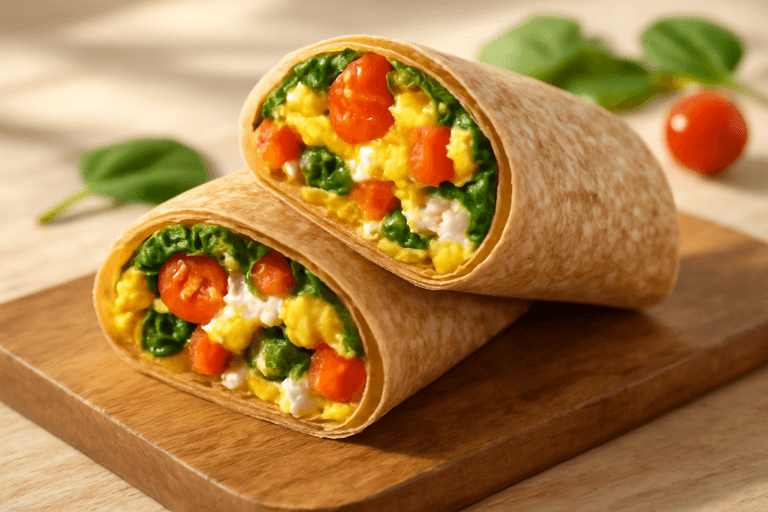 Energizing Veggie Omelette Wrap