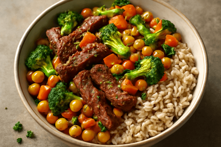 Hearty Classic Beef & Vegetable Power Bowl