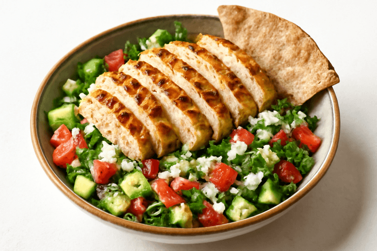 Izgara Tavuklu Akdeniz Salatası