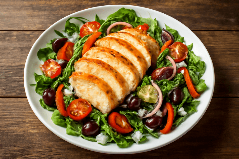 Mediterranean Grilled Chicken Salad